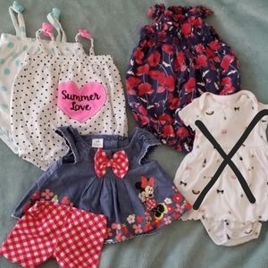 0-3 Months Babygirl Outfit Bundle